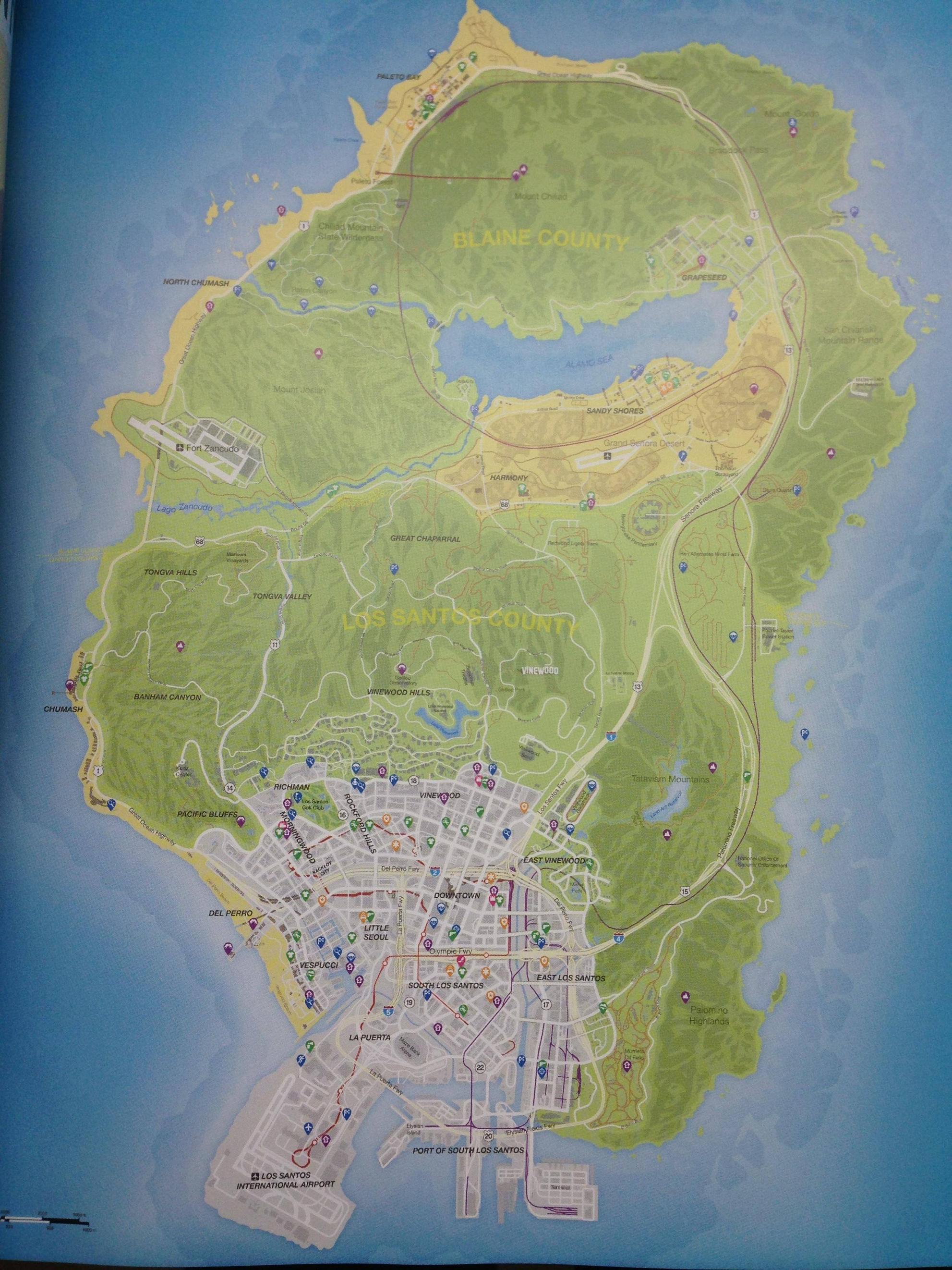 Mapa Grand Theft Auto V